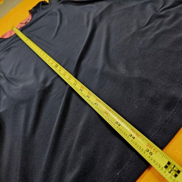 Women's Modest Dress Sz S W/Pockets Navy / Pink Colorblock Tulip Sleeve - Picture 7 of 10